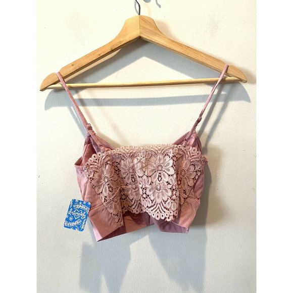 New Free People Va Va Voom Set Bliss Blush Crop - Picture 12 of 12